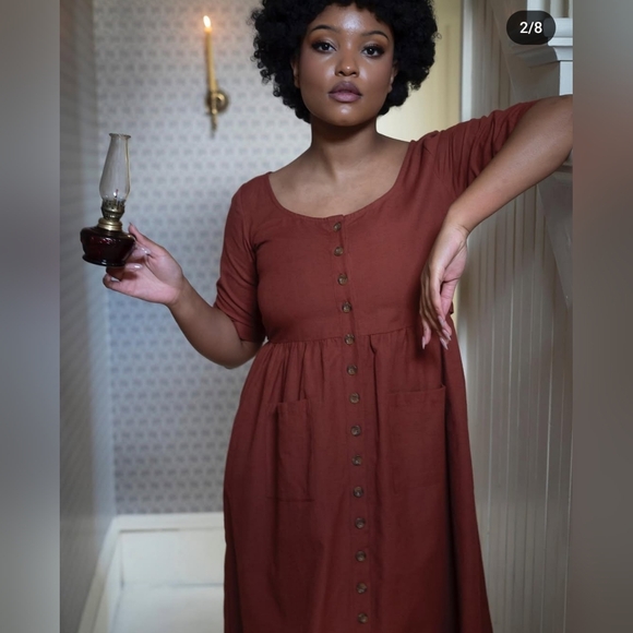 Little Cottonwood Dresses & Skirts - Little Cottonwood red prairie dress, small